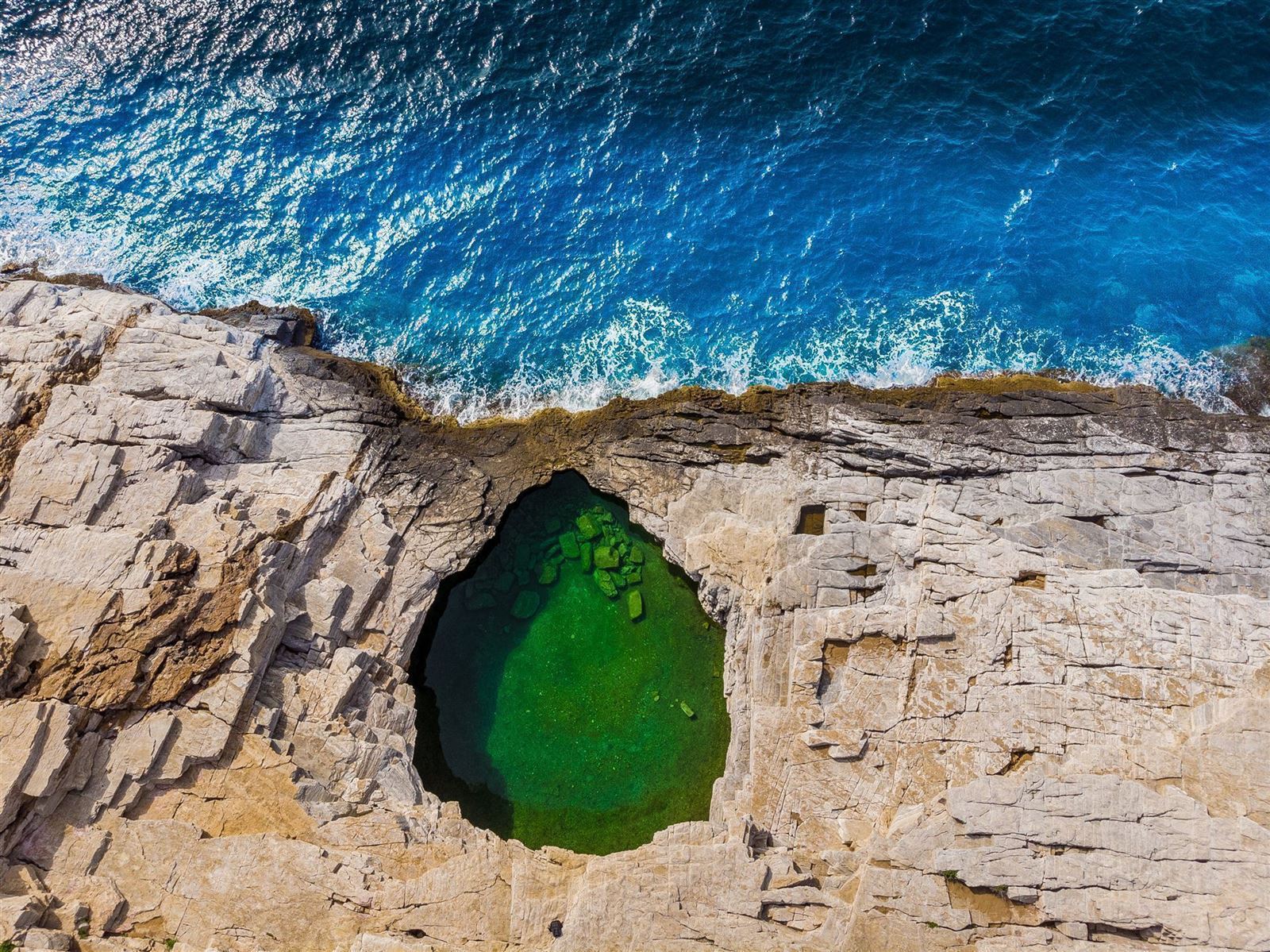 Insel Thassos Lagune Giola